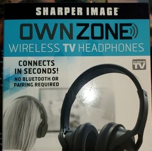 New Sharper Image Wireless RECHARGEABLE Earphones